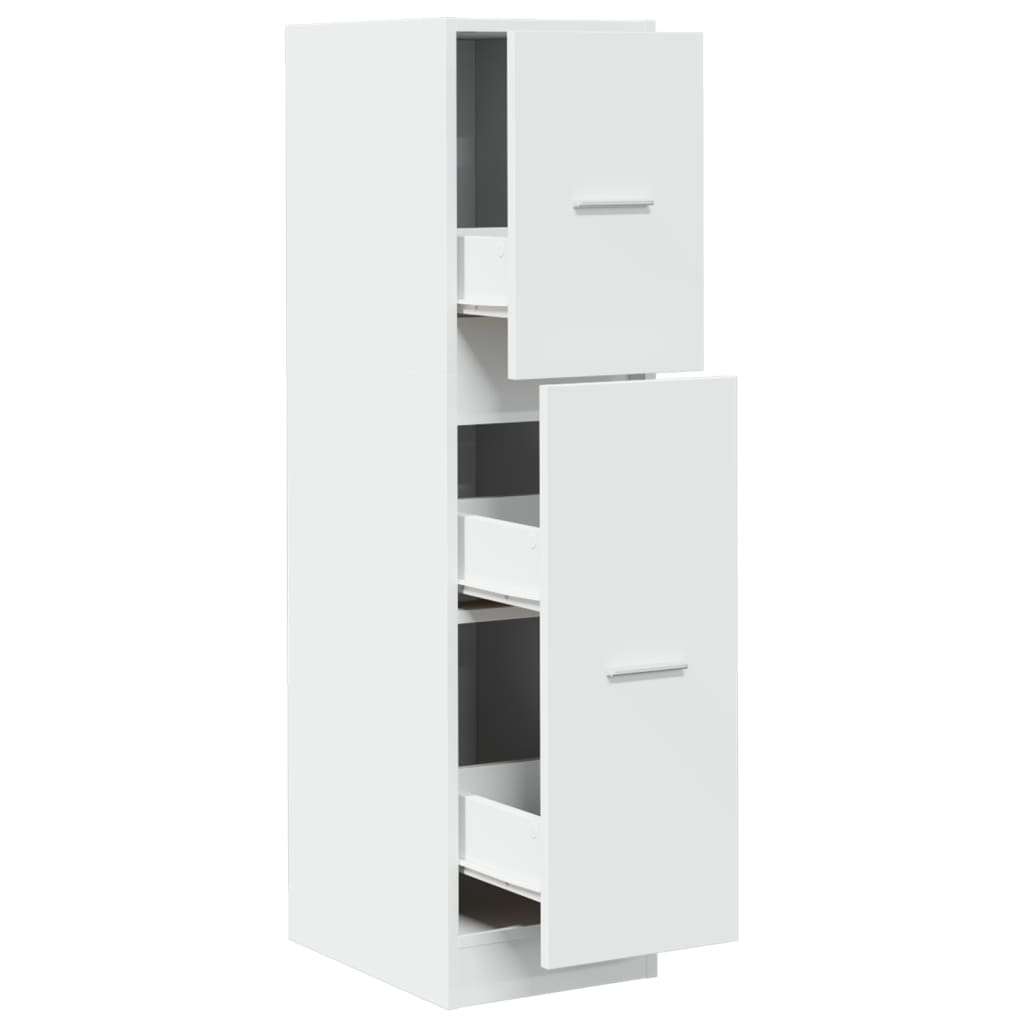 vidaXL Apothecary Cabinet White 30x41x118 cm Engineered Wood