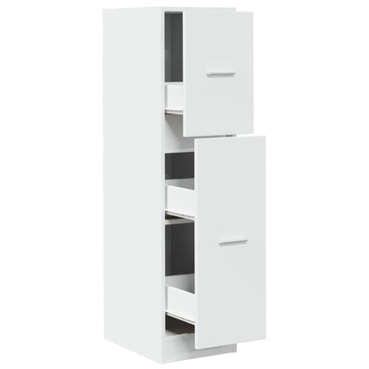 vidaXL Apothecary Cabinet White 30x41x118 cm Engineered Wood