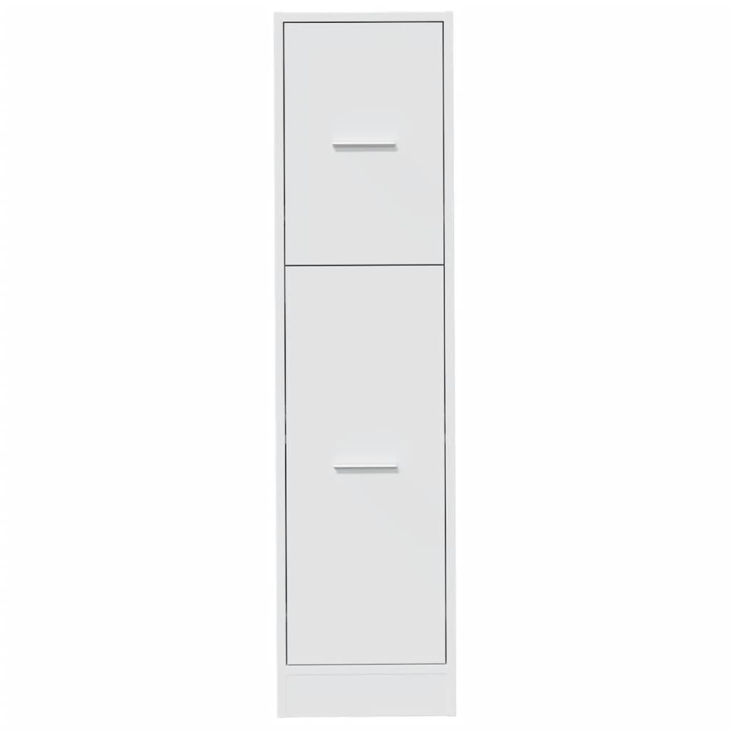 vidaXL Apothecary Cabinet White 30x41x118 cm Engineered Wood