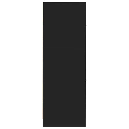vidaXL Apothecary Cabinet Black 30x41x118 cm Engineered Wood