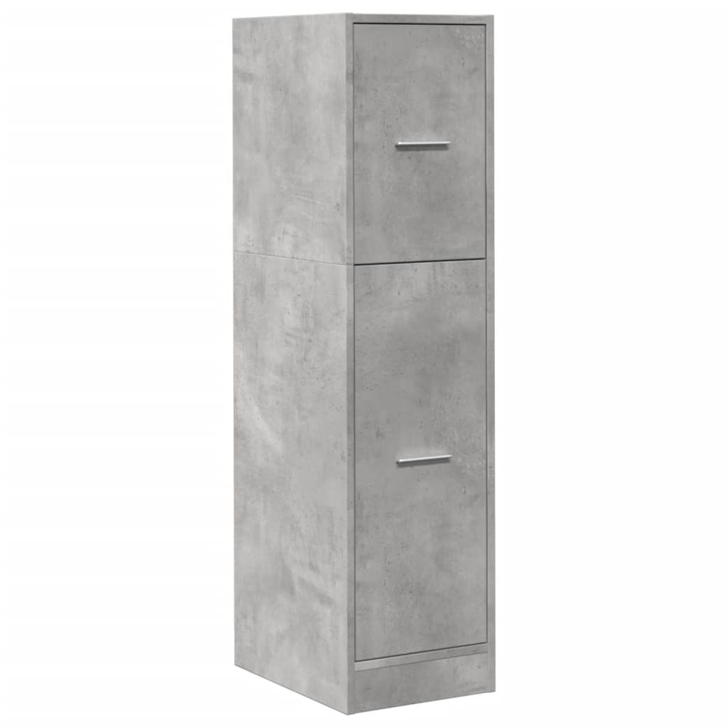 vidaXL Apothecary Cabinet Concrete Grey 30x41x118 cm Engineered Wood