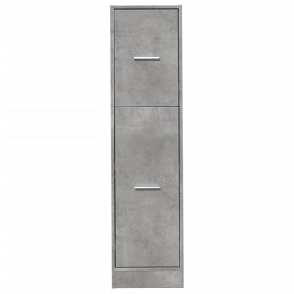 vidaXL Apothecary Cabinet Concrete Grey 30x41x118 cm Engineered Wood