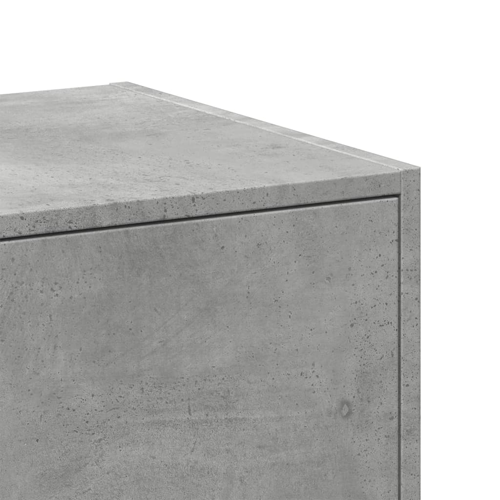 vidaXL Apothecary Cabinet Concrete Grey 30x41x118 cm Engineered Wood