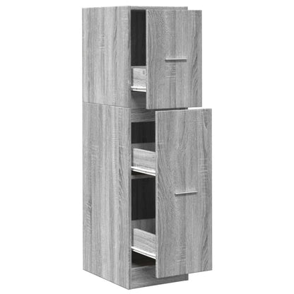 vidaXL Apothecary Cabinet Grey Sonoma 30x41x118 cm Engineered Wood