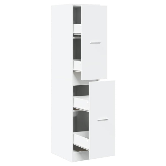 vidaXL Apothecary Cabinet White 30x41x144.5 cm Engineered Wood