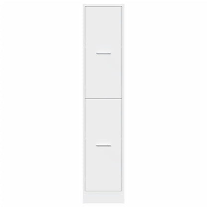 vidaXL Apothecary Cabinet White 30x41x144.5 cm Engineered Wood