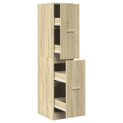 vidaXL Apothecary Cabinet Sonoma Oak 30x41x144,5 cm Engineered Wood