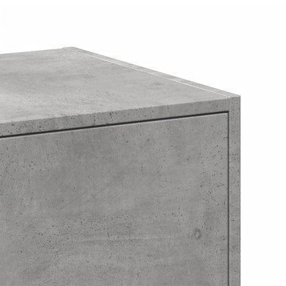 vidaXL Apothecary Cabinet Concrete Grey 30x41x144.5 cm Engineered Wood