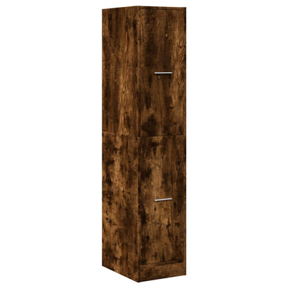 vidaXL Apothecary Cabinet Smoked Oak 30x41x144.5 cm Engineered Wood