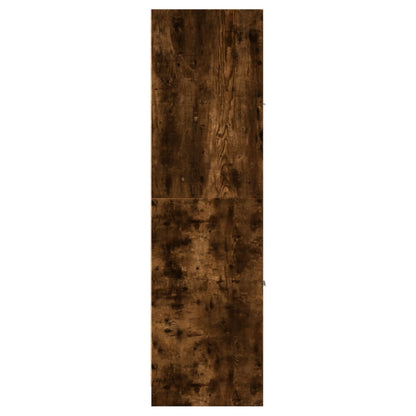 vidaXL Apothecary Cabinet Smoked Oak 30x41x144.5 cm Engineered Wood