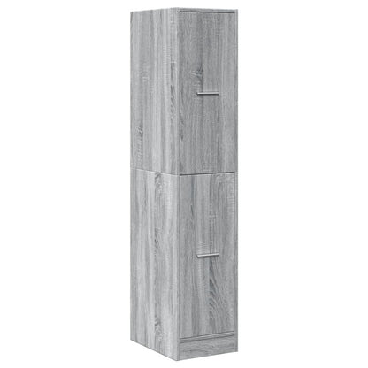vidaXL Apothecary Cabinet Grey Sonoma 30x41x144.5 cm Engineered Wood