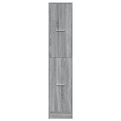 vidaXL Apothecary Cabinet Grey Sonoma 30x41x144.5 cm Engineered Wood