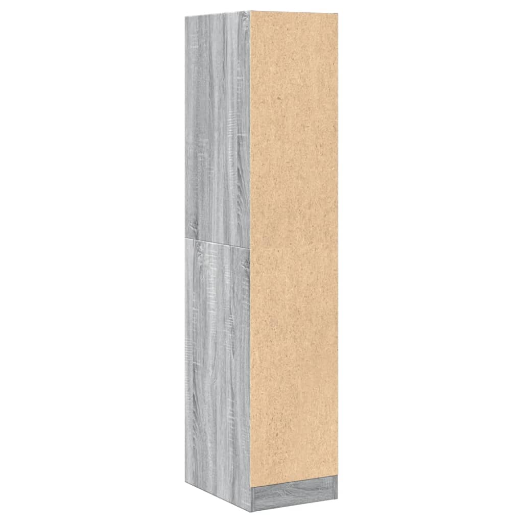 vidaXL Apothecary Cabinet Grey Sonoma 30x41x144.5 cm Engineered Wood