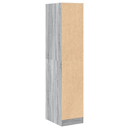 vidaXL Apothecary Cabinet Grey Sonoma 30x41x144.5 cm Engineered Wood