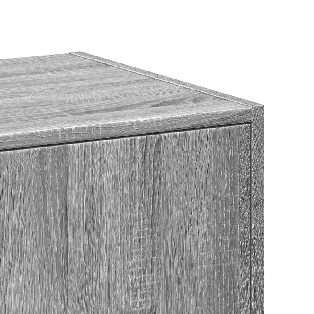 vidaXL Apothecary Cabinet Grey Sonoma 30x41x144.5 cm Engineered Wood
