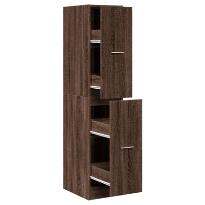 vidaXL Apothecary Cabinet Brown Oak 30x41x144,5 cm Engineered Wood