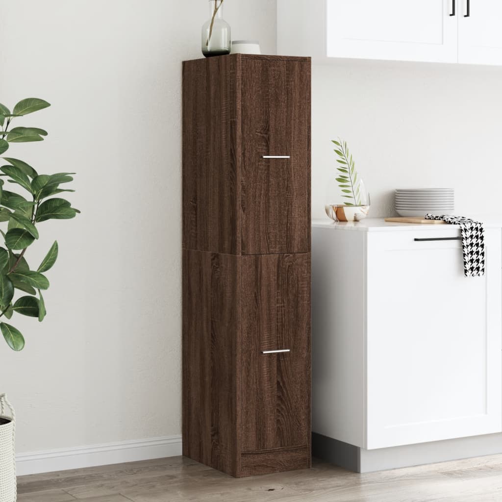 vidaXL Apothecary Cabinet Brown Oak 30x41x144,5 cm Engineered Wood