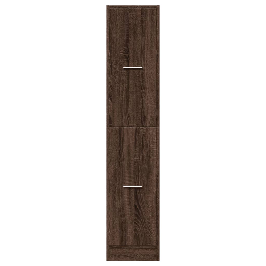 vidaXL Apothecary Cabinet Brown Oak 30x41x144.5 cm Engineered Wood