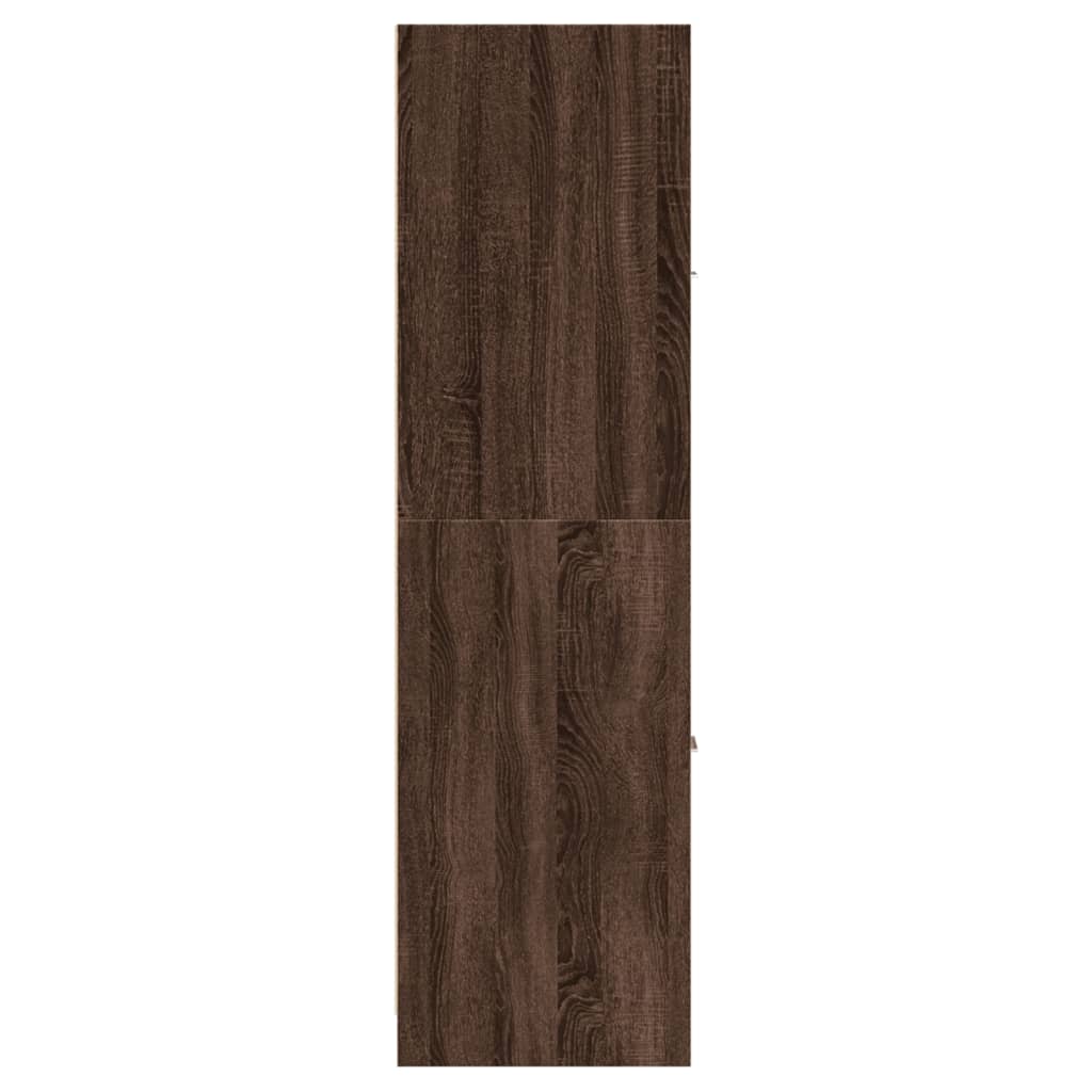 vidaXL Apothecary Cabinet Brown Oak 30x41x144.5 cm Engineered Wood