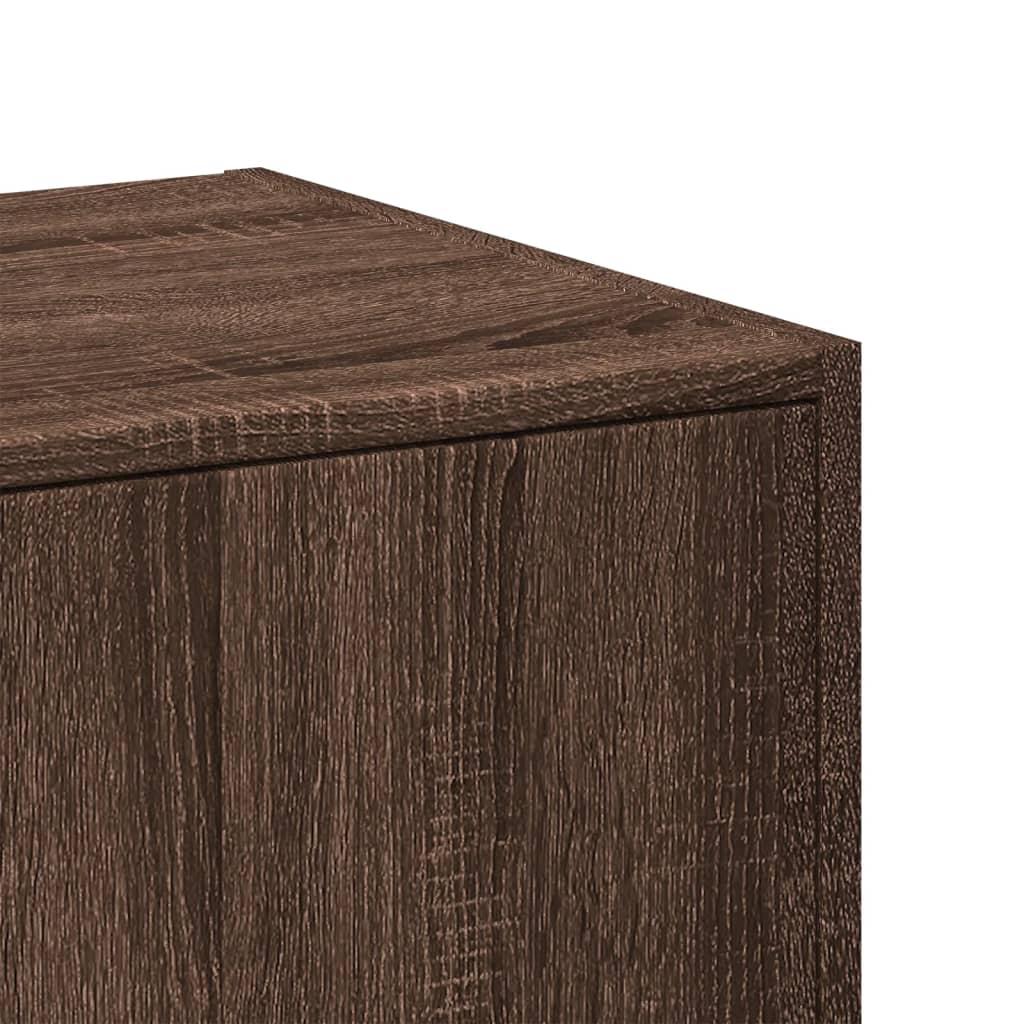vidaXL Apothecary Cabinet Brown Oak 30x41x144.5 cm Engineered Wood