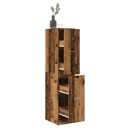 vidaXL Apothecary Cabinet Old Wood 30x41x144.5 cm Engineered Wood