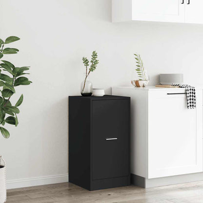 vidaXL Apothecary Cabinet Black 40x41x77,5 cm Engineered Wood
