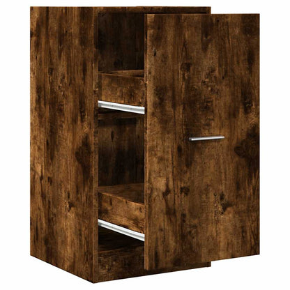 vidaXL Apothecary Cabinet Smoked Oak 40x41x77,5 cm Engineered Wood