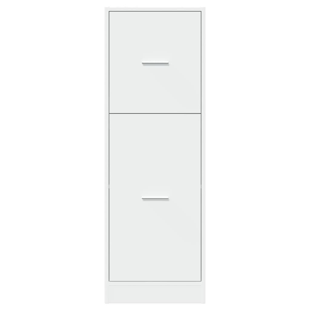 vidaXL Apothecary Cabinet White 40x41x118 cm Engineered Wood