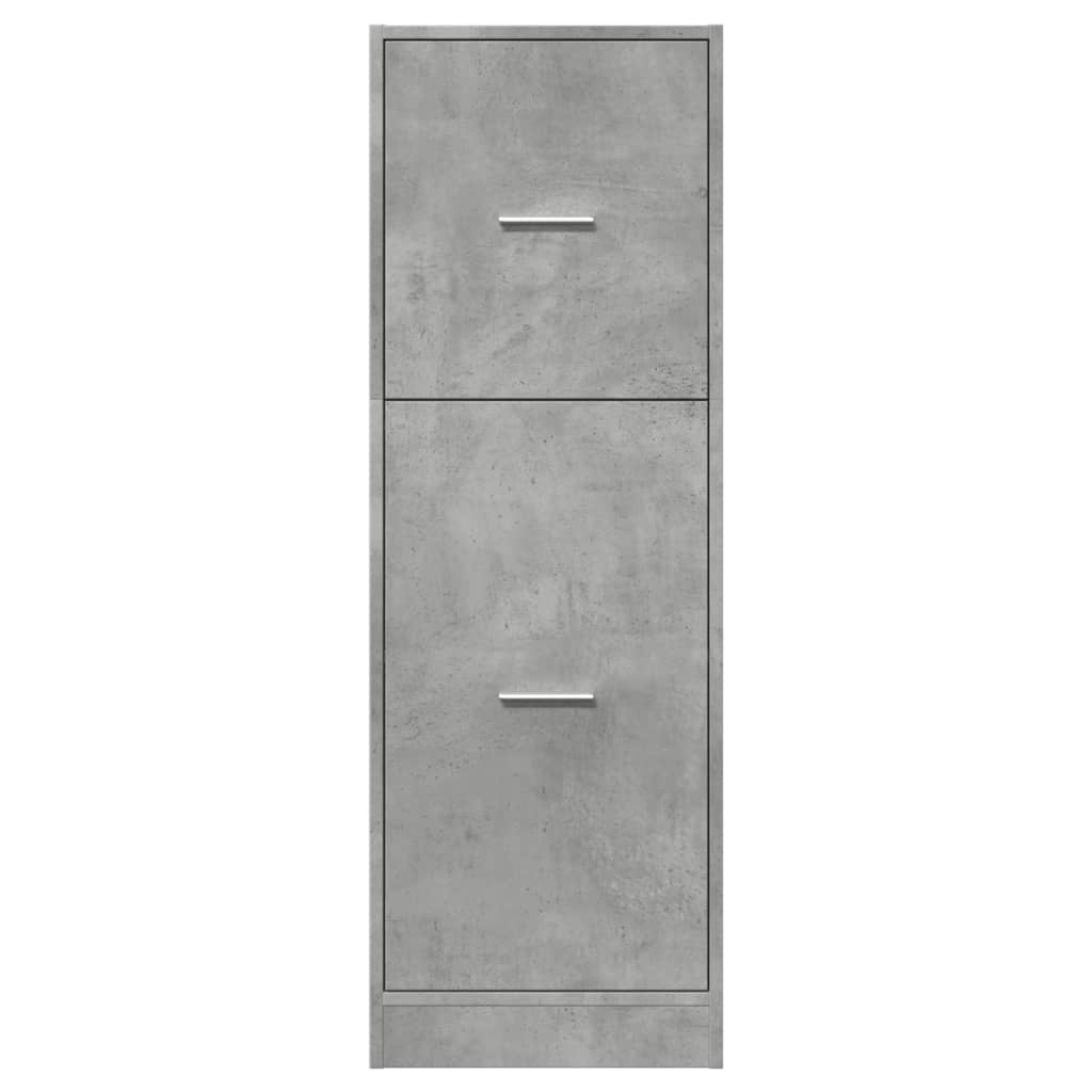 vidaXL Apothecary Cabinet Concrete Grey 40x41x118 cm Engineered Wood