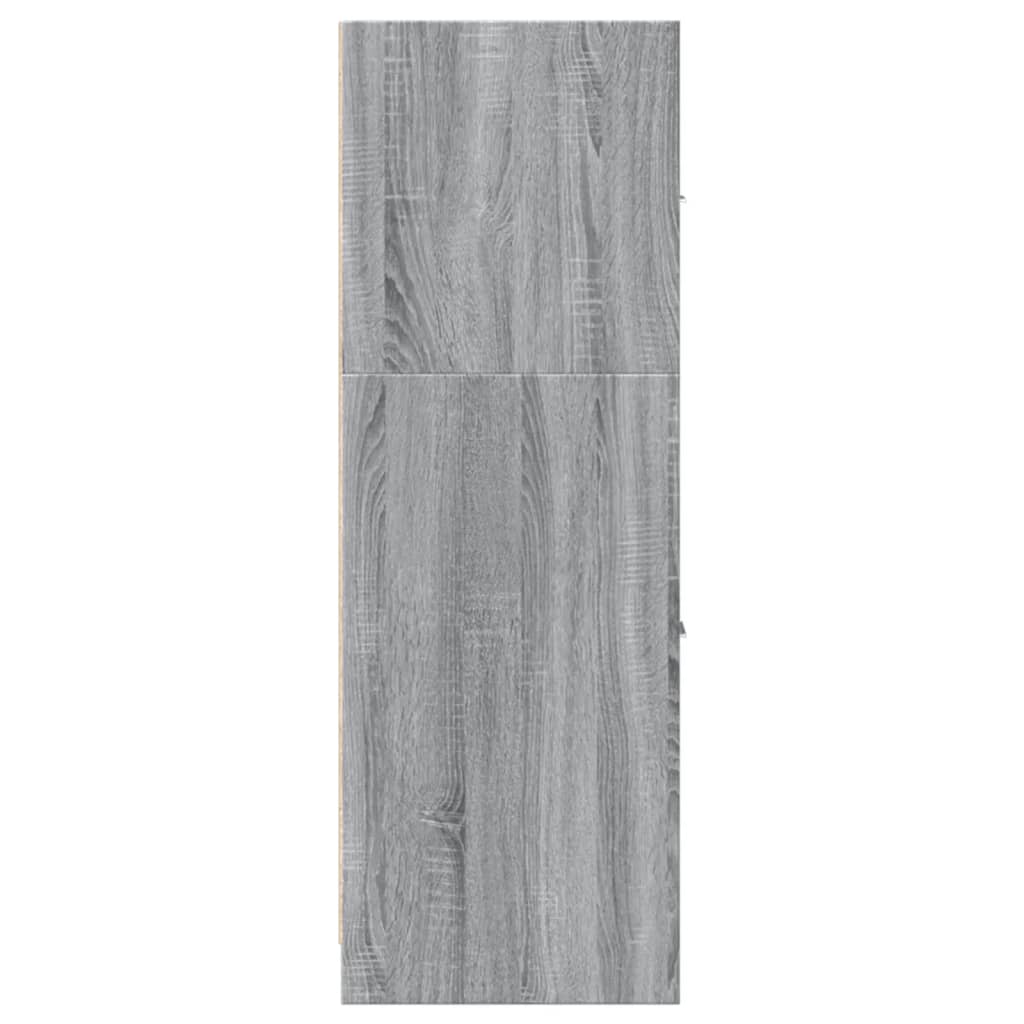 vidaXL Apothecary Cabinet Grey Sonoma 40x41x118 cm Engineered Wood