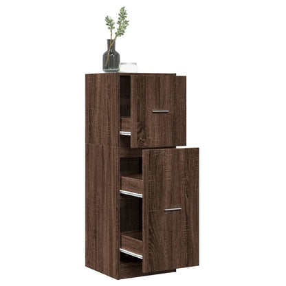 vidaXL Apothecary Cabinet Brown Oak 40x41x118 cm Engineered Wood