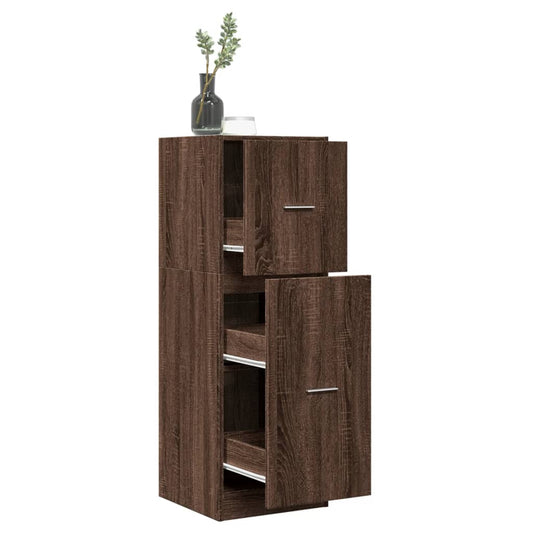 vidaXL Apothecary Cabinet Brown Oak 40x41x118 cm Engineered Wood