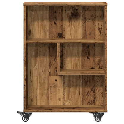 vidaXL Narrow Storage Trolley Old Wood 48x13x68 cm Engineered Wood