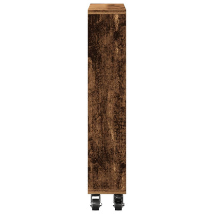vidaXL Narrow Storage Trolley Old Wood 48x13x68 cm Engineered Wood
