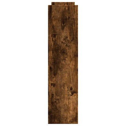vidaXL Narrow Storage Trolley 4 Tier Smoked Oak Engineered Wood