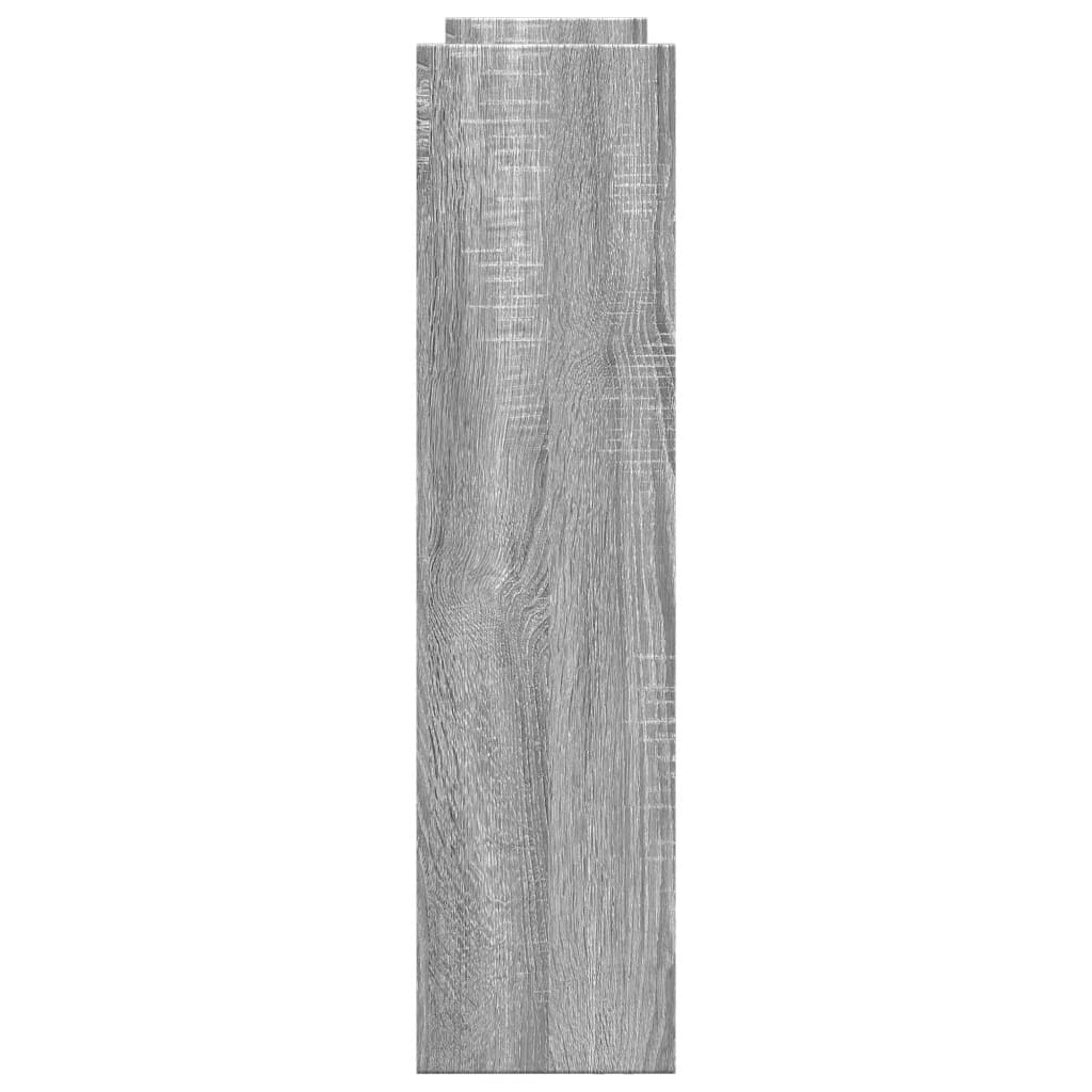 vidaXL Narrow Storage Trolley 4 Tier Grey Sonoma Engineered Wood