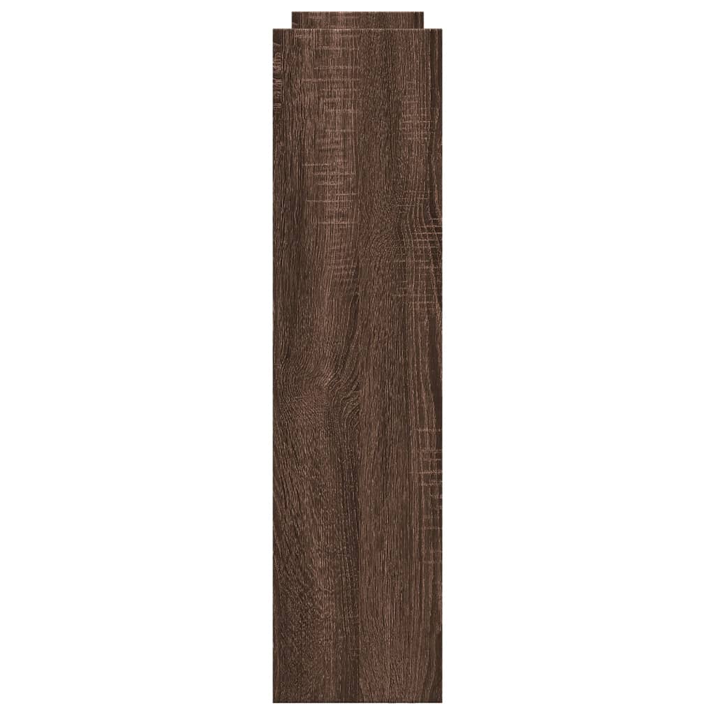 vidaXL Narrow Storage Trolley 4 Tier Brown Oak Engineered Wood