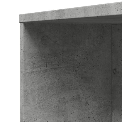 vidaXL Narrow Bathroom Cupboard with Wheels Concrete Grey