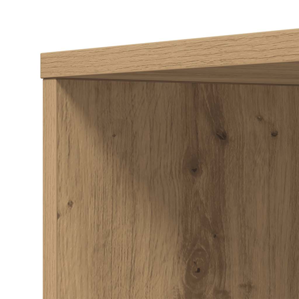 vidaXL Narrow Bathroom Cupboard with Wheels Artisian Oak