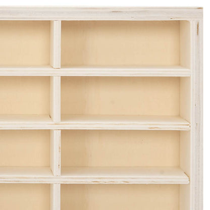 vidaXL Wooden Collector's Display Case with 80 Compartments 80x4.5x40.5cm