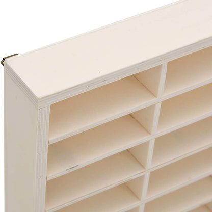 vidaXL Wooden Collector's Display Case with 60 Compartments 60x4.5x40.5cm