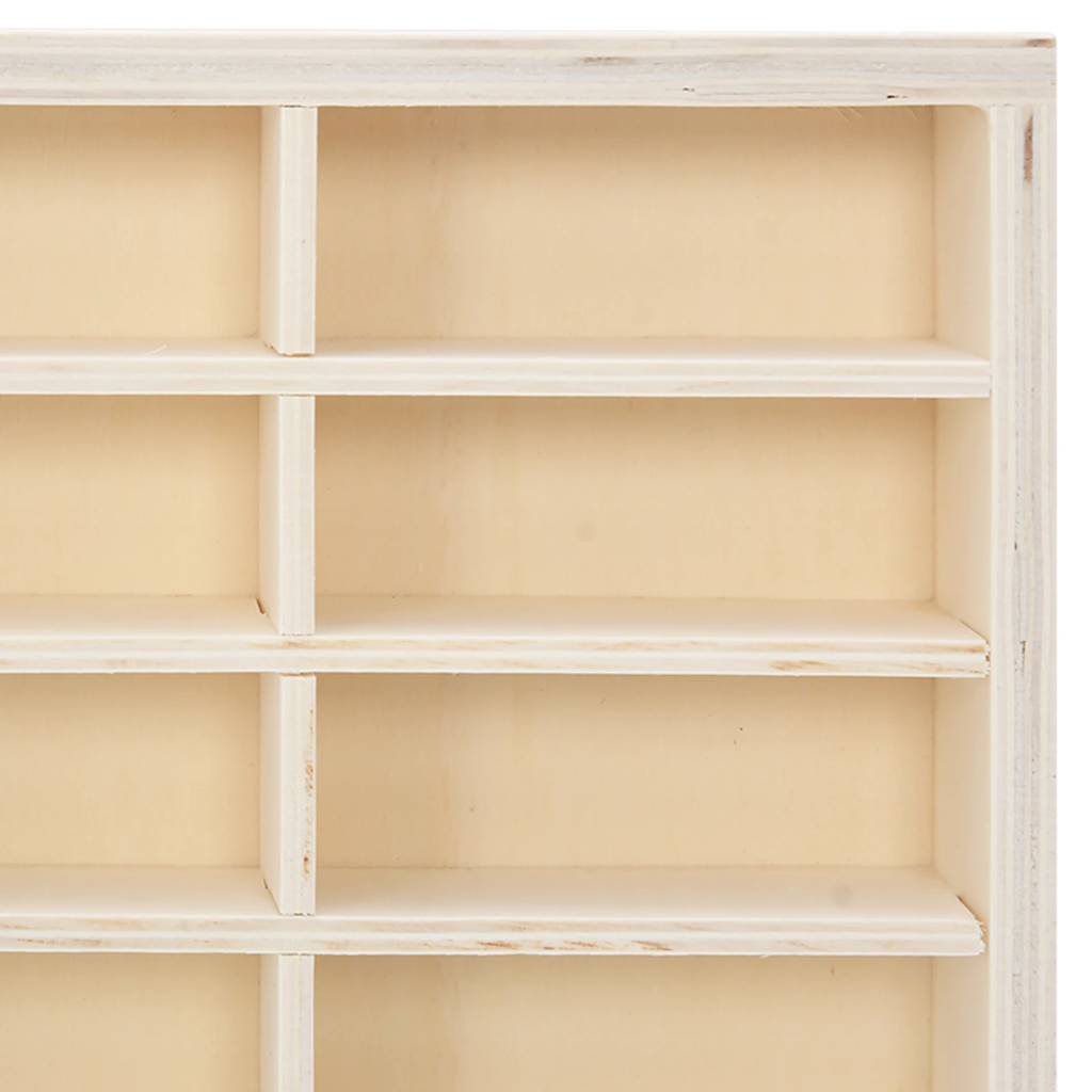 vidaXL Wooden Collector's Display Case with 60 Compartments 60x4.5x40.5cm