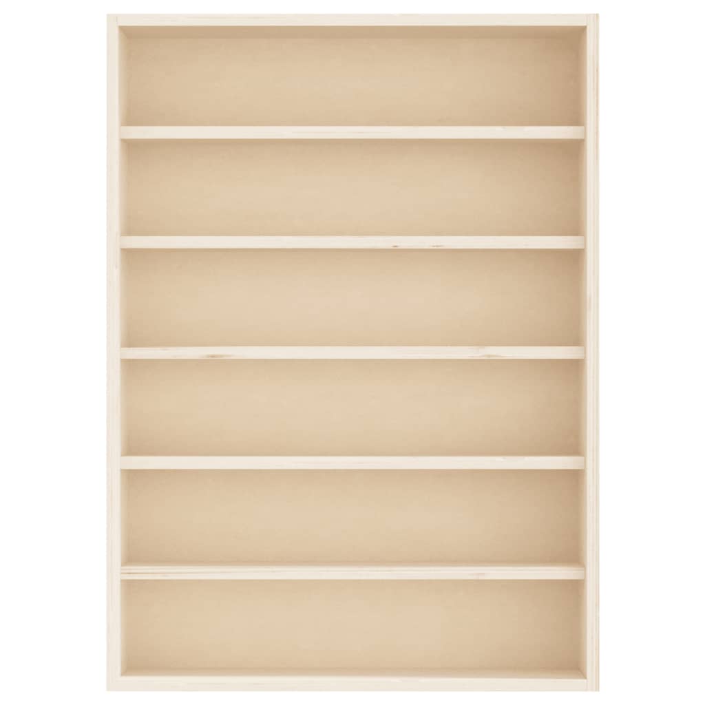 vidaXL Wooden Collector's Display Case with 6 Shelves 40x8.5x55cm