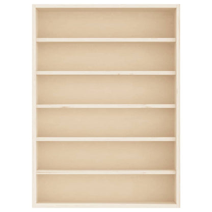 vidaXL Wooden Collector's Display Case with 6 Shelves 40x8.5x55cm