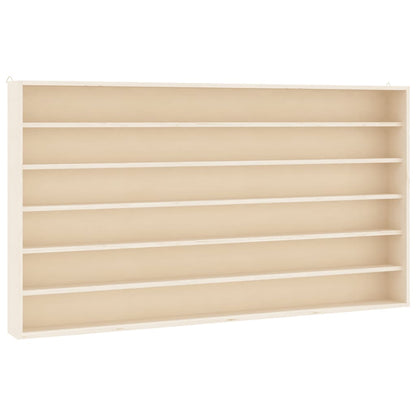 vidaXL Wooden Collector's Display Case with 6 Shelves 100x9x55 cm