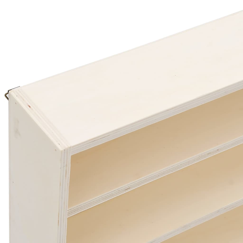 vidaXL Wooden Collector's Display Case with 6 Shelves 100x9x55 cm