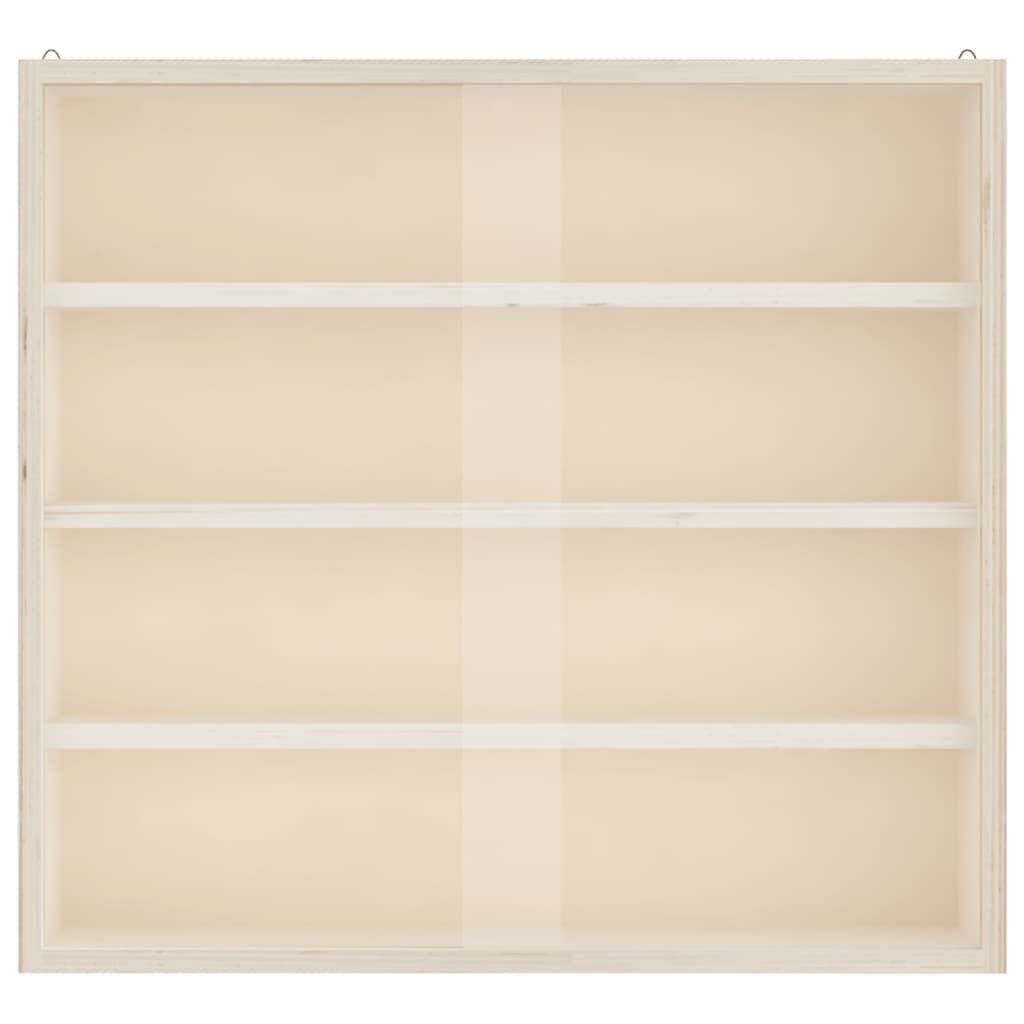 vidaXL Wooden Collector's Display Case with Doors 40x8.5x37cm