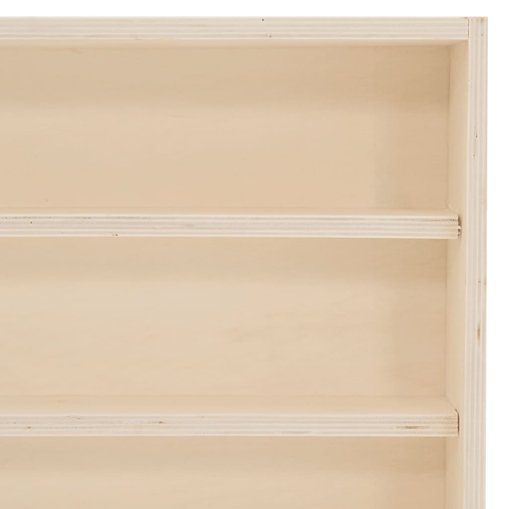 vidaXL Wooden Collector's Display Case with Doors 40x8.5x37cm