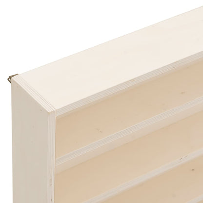 vidaXL Wooden Collector's Display Case with Doors 80x8.5x37cm