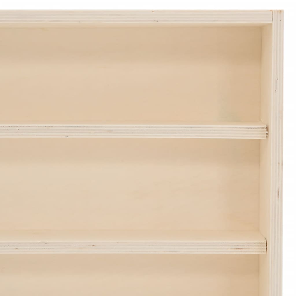 vidaXL Wooden Collector's Display Case with Doors 80x8.5x37cm